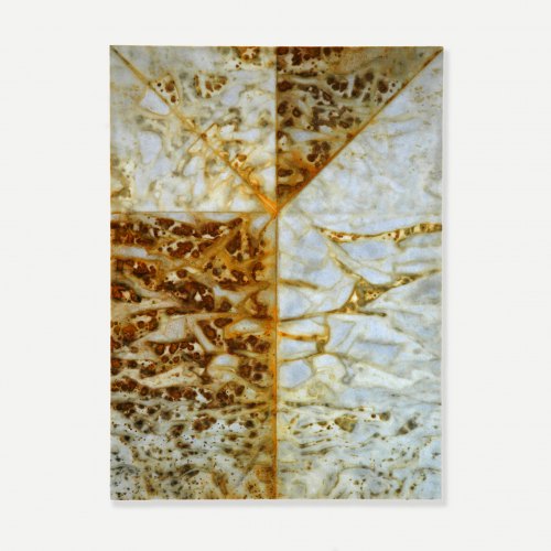 Tafeln Series II, 41 x 30,5 cm, Ink, Iron Oxide on Japanese Paper on MDF Board, 2014