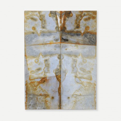 Tafeln Series II, 41 x 30,5 cm, Ink, Iron Oxide on Japanese Paper on MDF Board, 2014