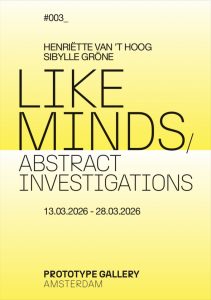 Ansicht der Einladungskarte: Like-Minds-Ausstellung Amsterdam 2026