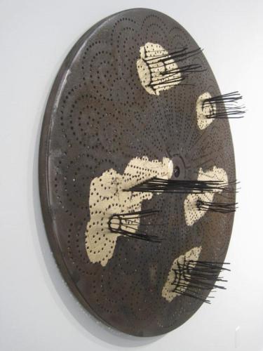 Transformation 4 │ 100 x 70 cm │ 2017 │ Asche, Holzkohle, Öl auf Papier